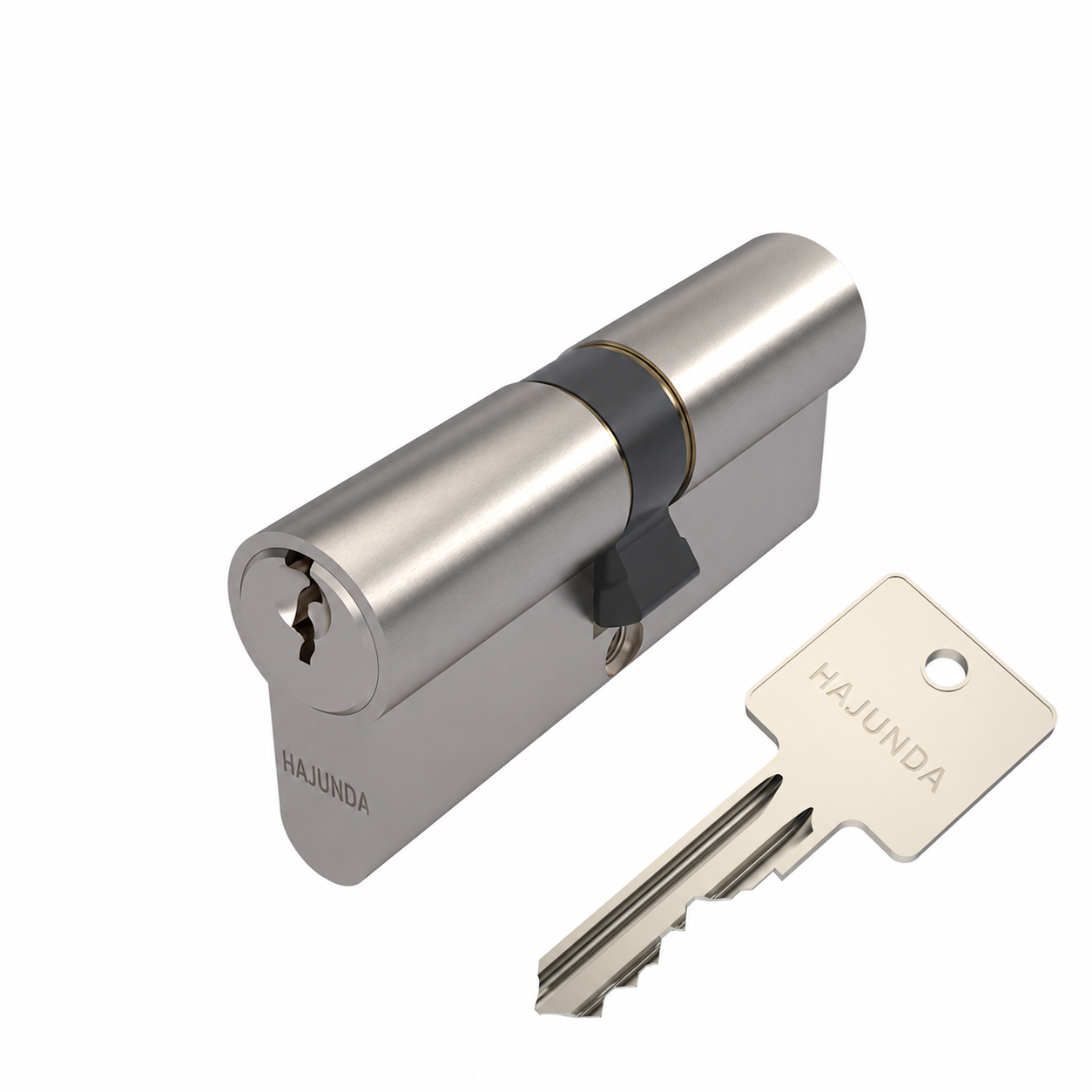 HAJUNDA Euro-Profile Cylinder - Brushed Nickel (C-005)