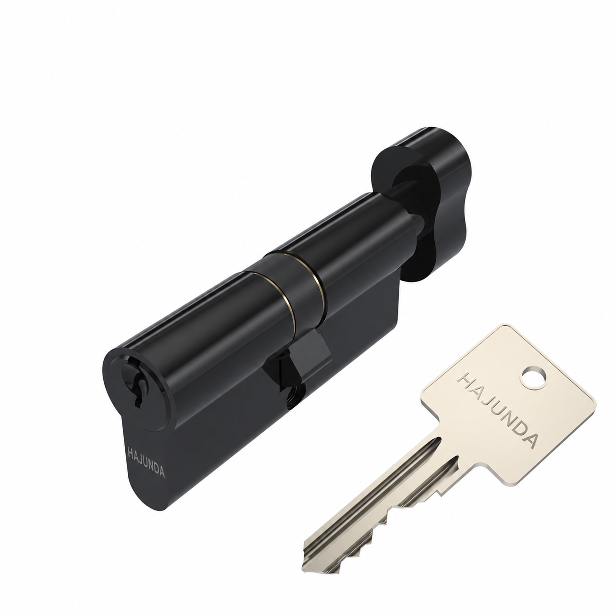 HAJUNDA Euro-Profile Thumb-Turn Cylinder - Black (C-006)
