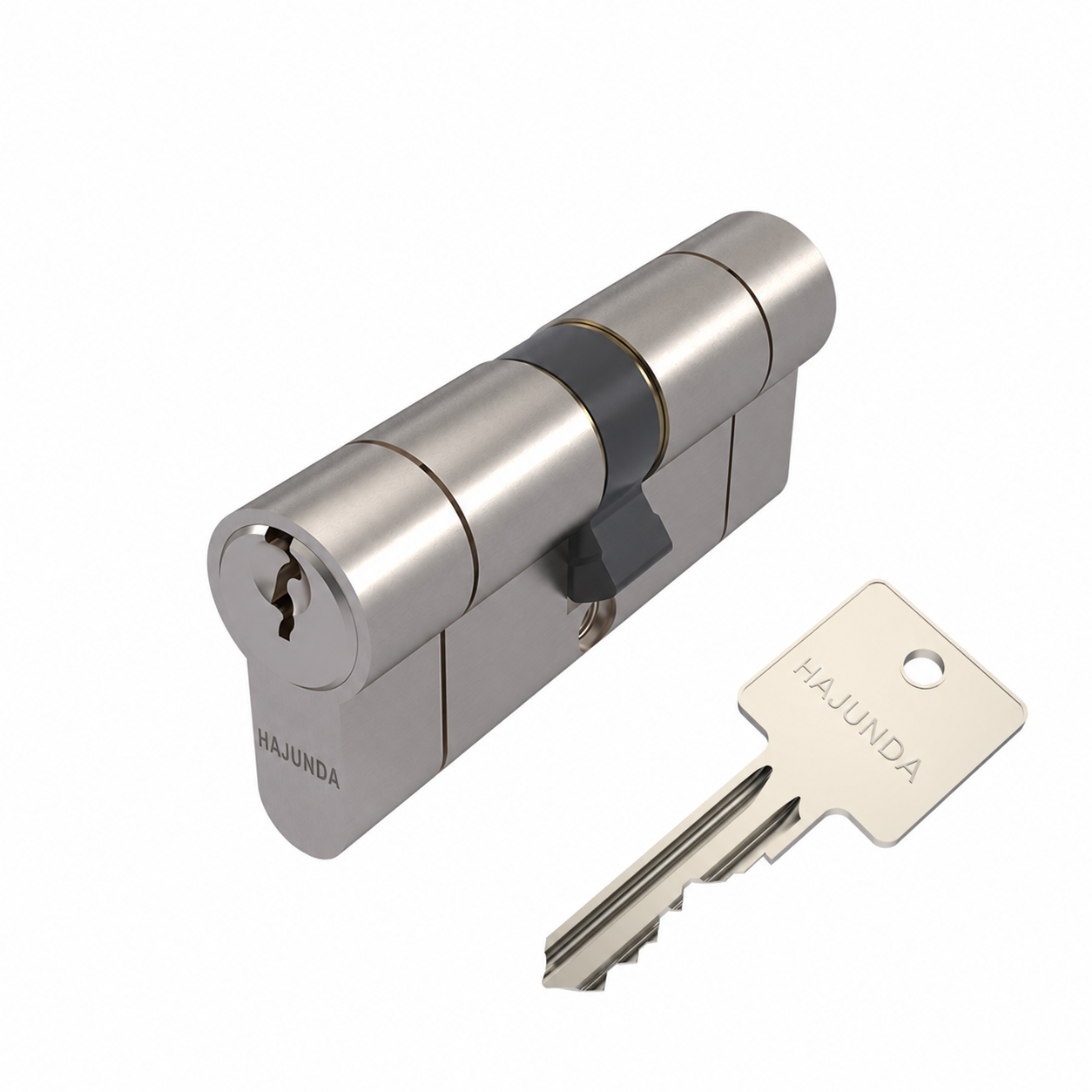 HAJUNDA Euro-Profile Cylinder - Brushed Nickel (C-010)