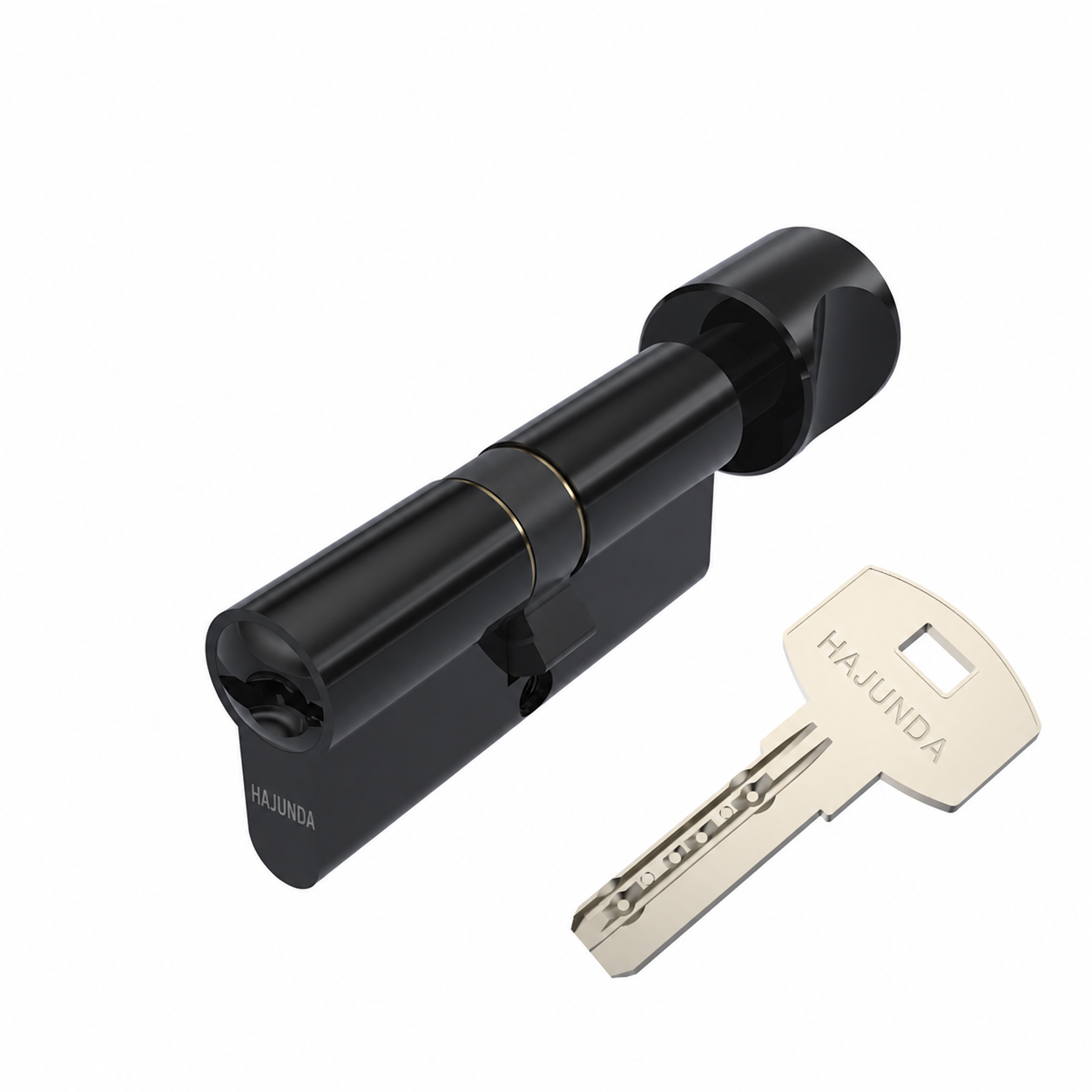 HAJUNDA Euro-Profile Thumb-Turn Cylinder - Black (C-012)