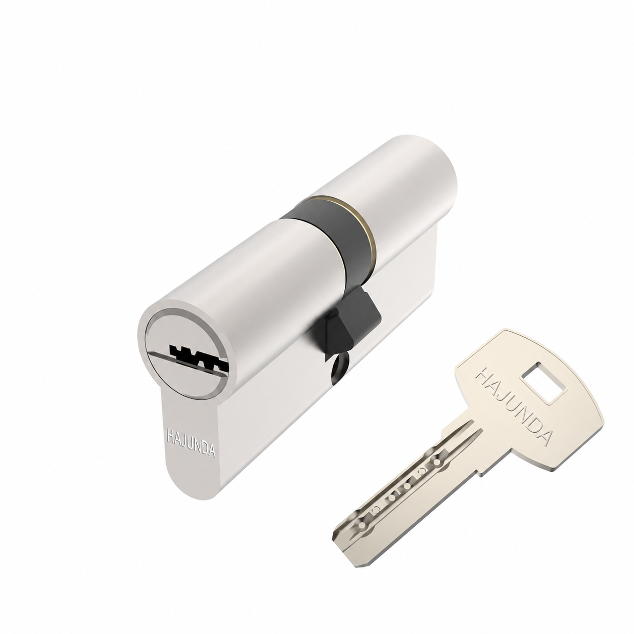 HAJUNDA Euro-Profile Thumb-Turn Cylinder - Brushed Nickel (C-019)