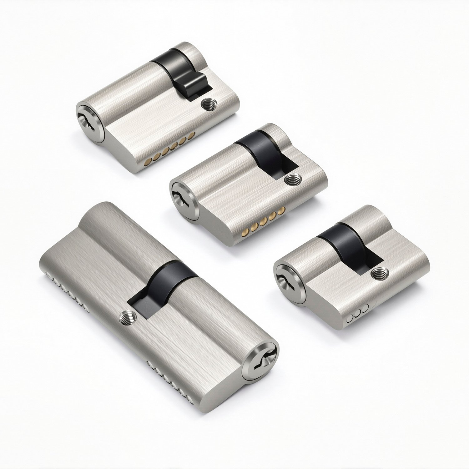 Double-key cylinders